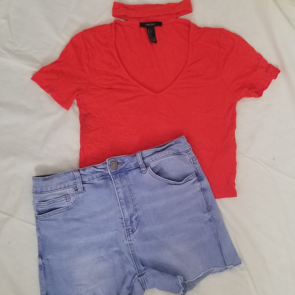 Forever 21 denim shorts